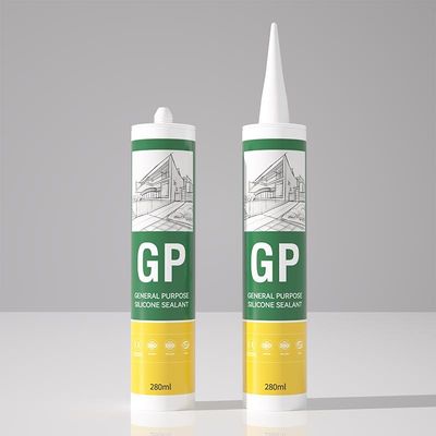 GP Advanced 10 oz Clear Silicone Sealant Neutral Food Grade Water Resistant Glue High Elongation for Woodworking Construction