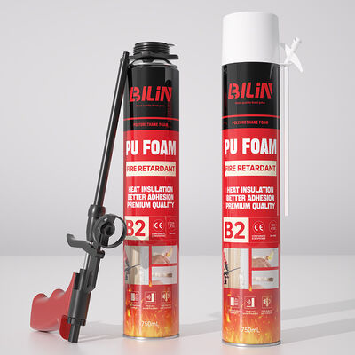 Fire Rated Expanding Foam for Wall Cavity Sealing High Temperature Resistant Polyurethane PU Foam Spray