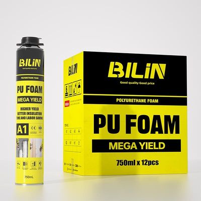 BILIN A1 عالية الخصوبة الموسعة الرغوة PU رش قابل للإصلاح للحواجز المعادية للصوت