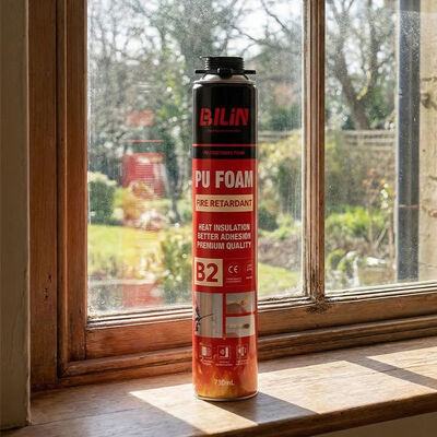 B1 رغوة البولي يوريثان الصوتية و المقاومة للحريق لعزل الجدران و اختراق الأنابيب