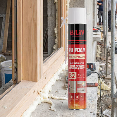 500 مل 750 مل B2 مضاد للحريق رغوة البولي يوريثان يدوي نوع القش للمنزل DIY إصلاح الشقوق