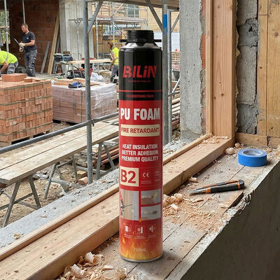 500 مل 750 مل رغوة البولي يوريثين مانعة للحريق بخاخ موزع بالجملة OEM مقاومة للحريق B1 خرطوشة رغوة